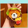 Panda And Raccoon Plush Keychains With Soft Velvet Material For Kids And Collectors