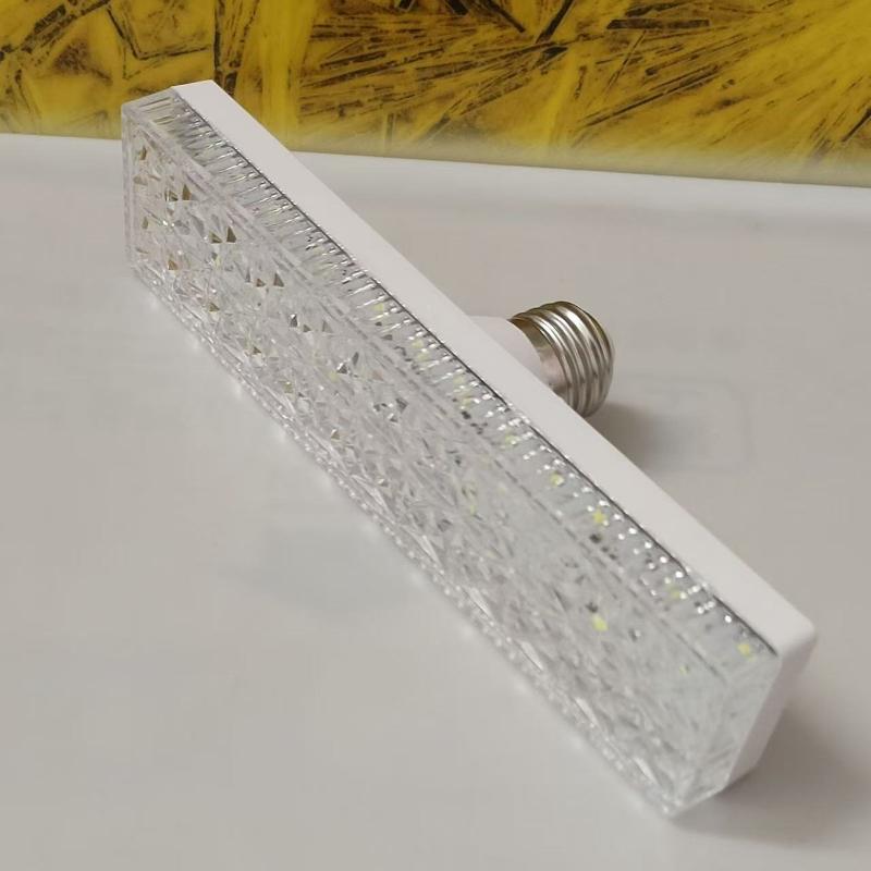 E27 40W/80W LED Long Crystal Lamp Strip Adjustable White Tube Bulb for Balcony Patio Semi-outdoor Lighting