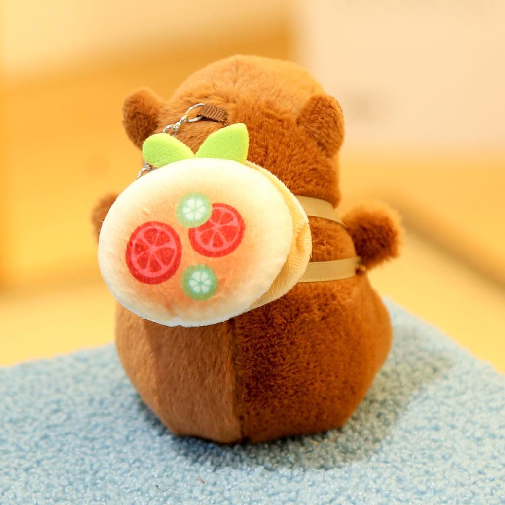 Capybara Soft Plush Doll Keychain With Pp Cotton Filling For Collectors And Gifts