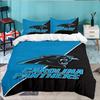 Panthers Helmet 3pcs Bedding Set,Including 1pc Duvet Cover And 2pcs Pillowcases Perfect Gift for Christmas,Ideal for Bedroom, Dormitory