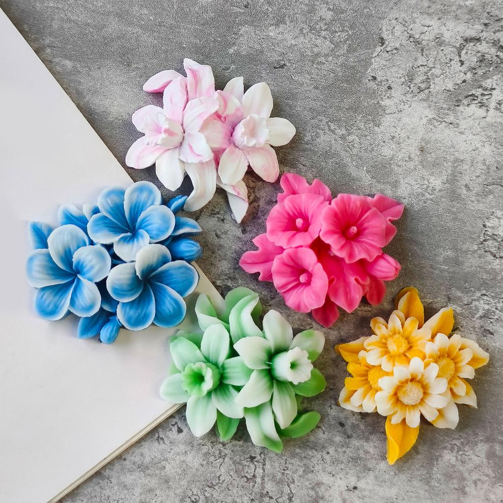 Durable Silicone Candle Making Mould For Crafting Realistic Flower Candles Suitable For Beginners And Experts