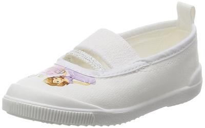 Disney Sofia Valley 01 Indoor Made In Sizes 2E Shoes, Japan, Girls' 14-19cm, White, 14.0cm,