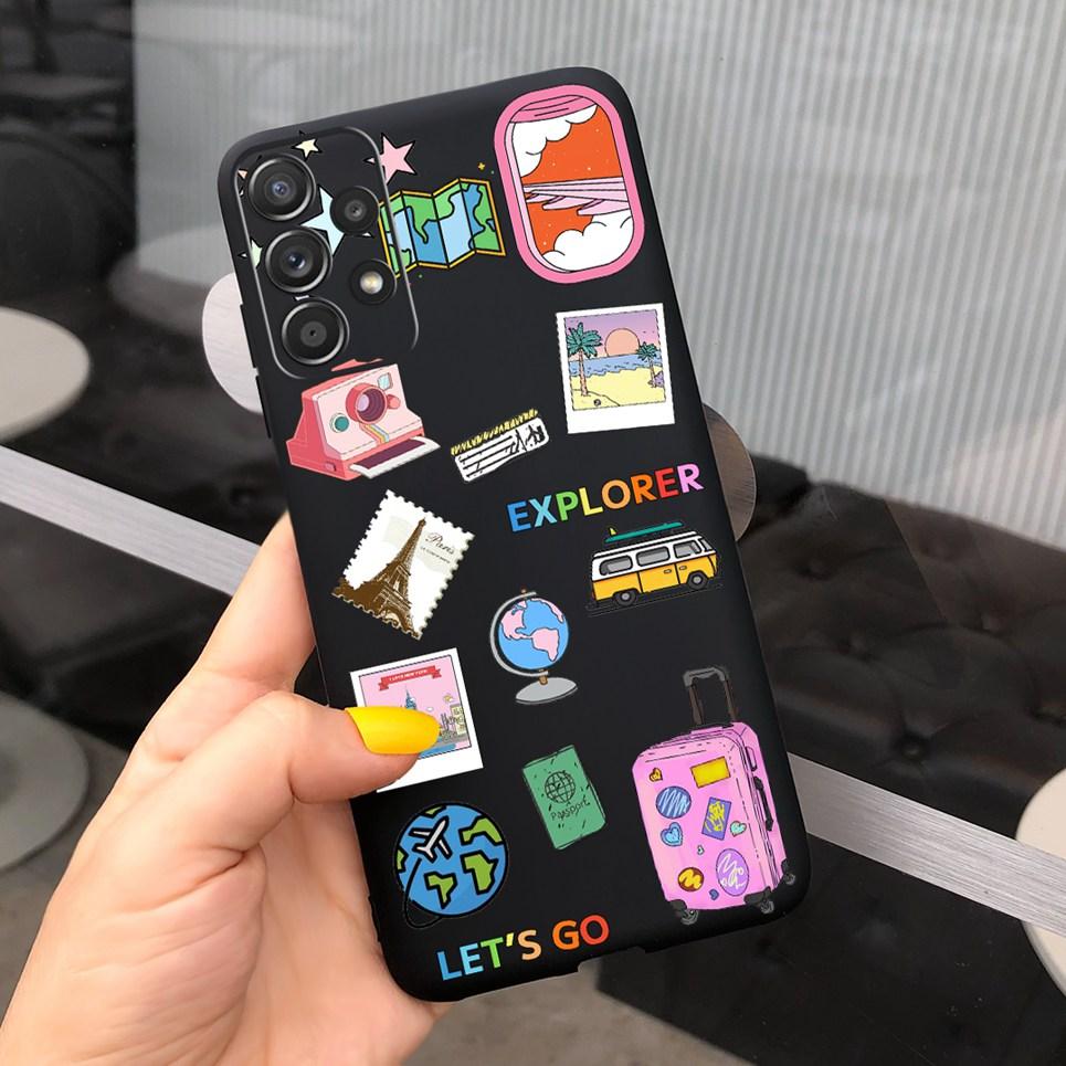 For Samsung Galaxy M32 M33 M13 M23 M12 M53 Phone Case Back Cover Dinosaur Bear Cartoon Child Fundas For Samsung M13 M23 M33 5G