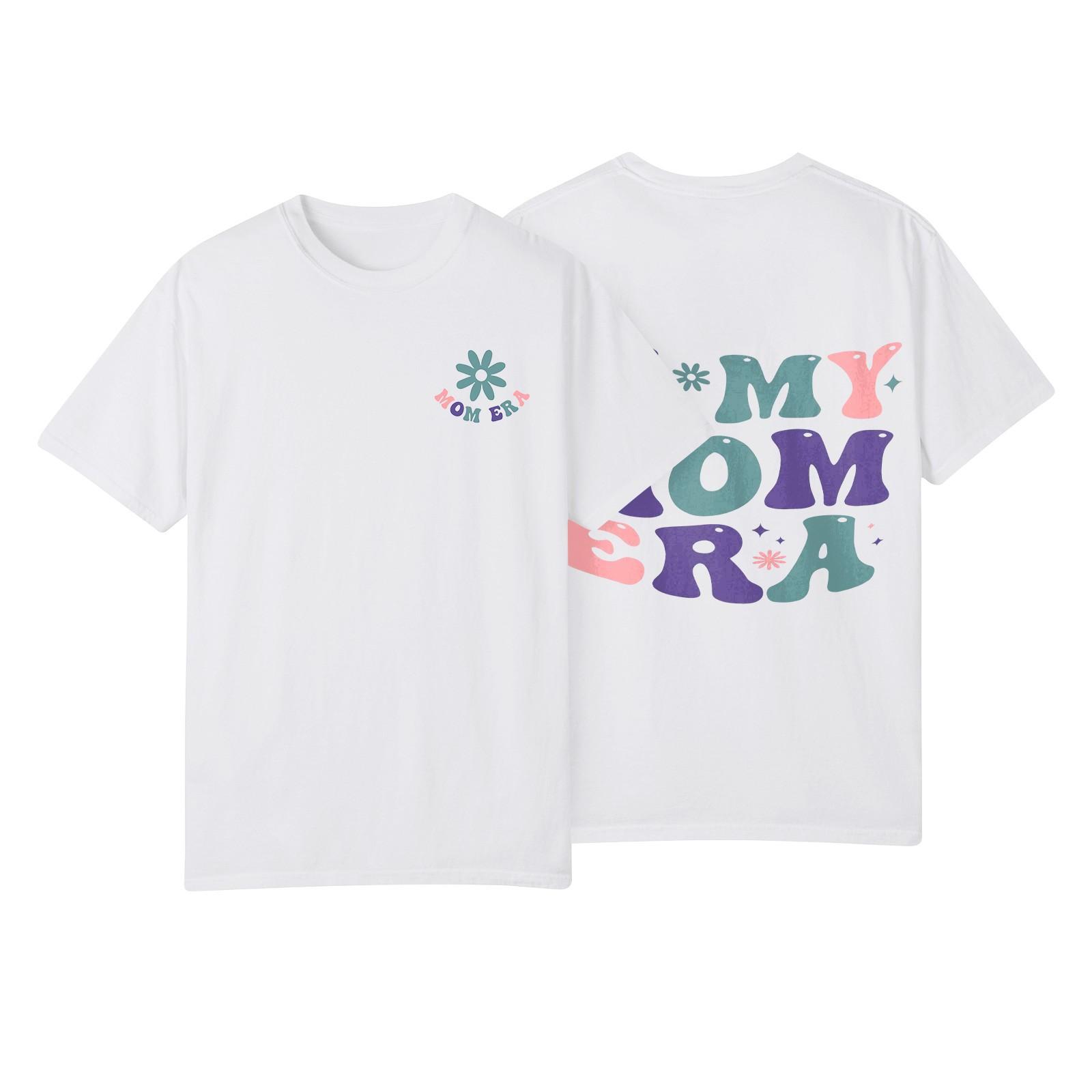 

Футболка свободного покроя унисекс с круглым вырезом и принтом L синий