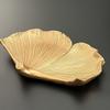 Nordic Golden Leaf Resin Tray for Keys Watches Storage Jewelry Organizer Home Entrance Decoration