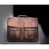 Men's Genuine Vintage Brown Leather Messenger