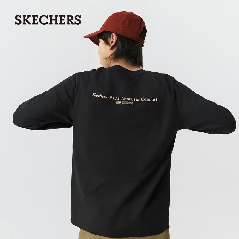 Skechers Unisex Loose Fit Knit Long Sleeve T-Shirt L126U003
