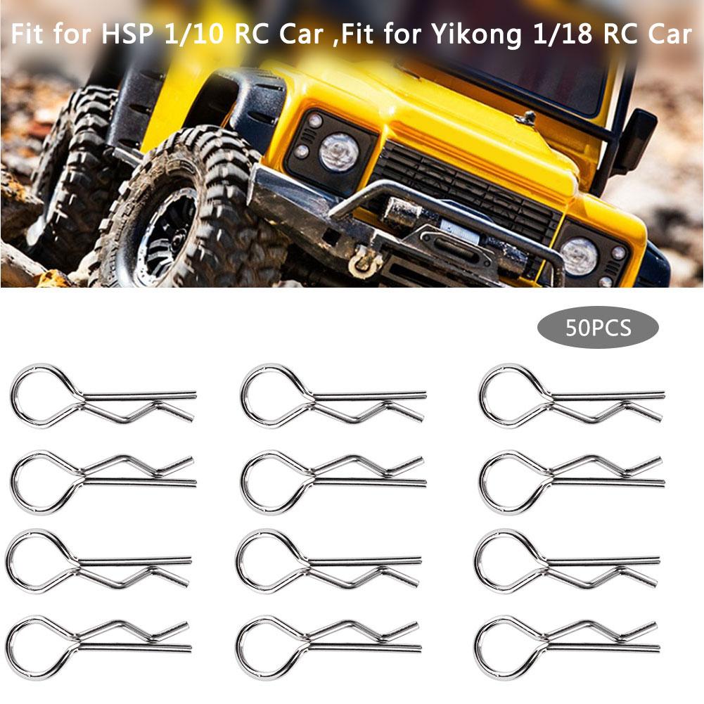 50pcs R Clips R Shape Pins RC Parts Accessory Fit for 1Celsius10   RC Car Vehicle Model