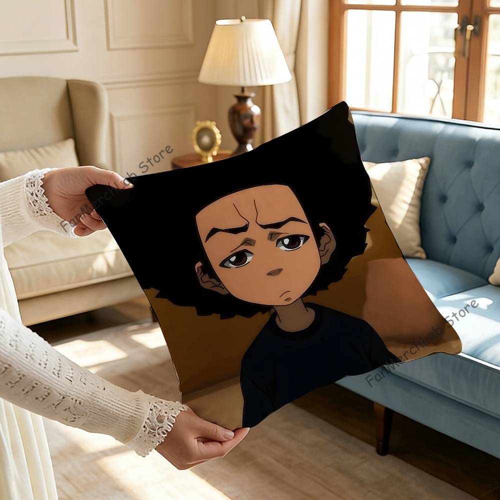The BBoondocks Cartoon Pillow Case Ultra Soft Skin Friendly Fabric Cloud Like Comfort  Concealed Zipper