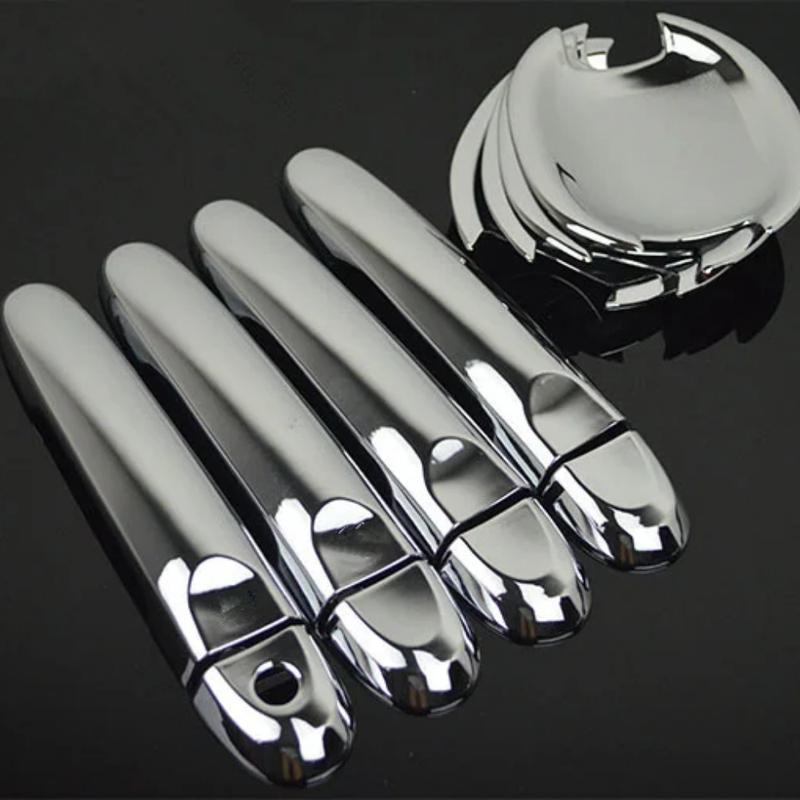 Decoration Door Bowl Handle Cover For Nissan Note E12 Nissan Versa Tiida 2012-2018 Nissan March Micra 2010-2015 Chrome Silver