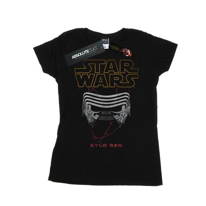 Star Wars: The Rise of Skywalker Womens/Ladies Kylo Helmet Cotton T-Shirt