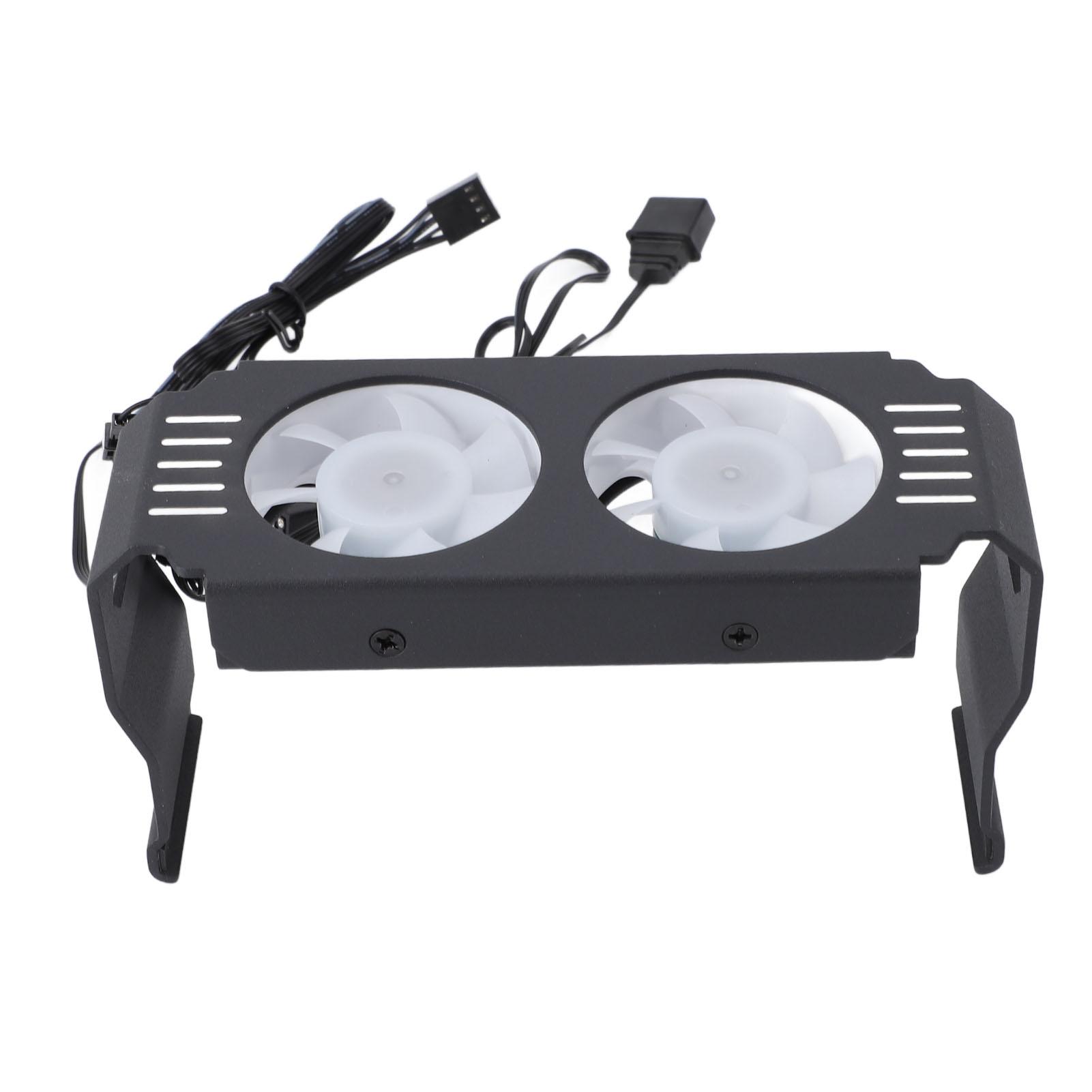 

ARGB Радиатор модуля компьютерной памяти PWM Контроль температуры Двойной вентилятор для DDR DDR2 DDR3 DDR4 DDR5