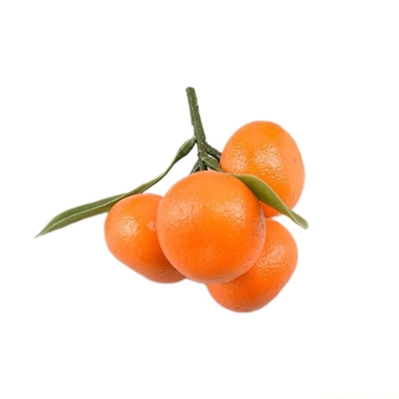QX2E Artificial Tangerine Fruit Simulation Foams Tangerine Realistic Tangerine Fruit