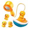 Waterplay Bath Toy Set With Water Wheel And Baby Duck Design For Toddlers