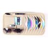 Car Sun Visor CD DVD Holder Bag Disc PU Leather Sunshade Sunglasse Pen Clips Card Storage Case Organizer Multi-Pocket Pouch Bag