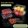 Disposable Rectangular Plastic Food Containers with Lids, 100-Count