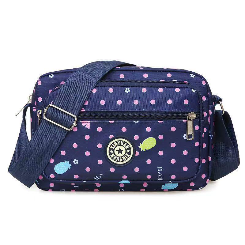 Floral Oxford Cloth Crossbody Bag for Women - Versatile Canvas Bag for Moms and Seniors