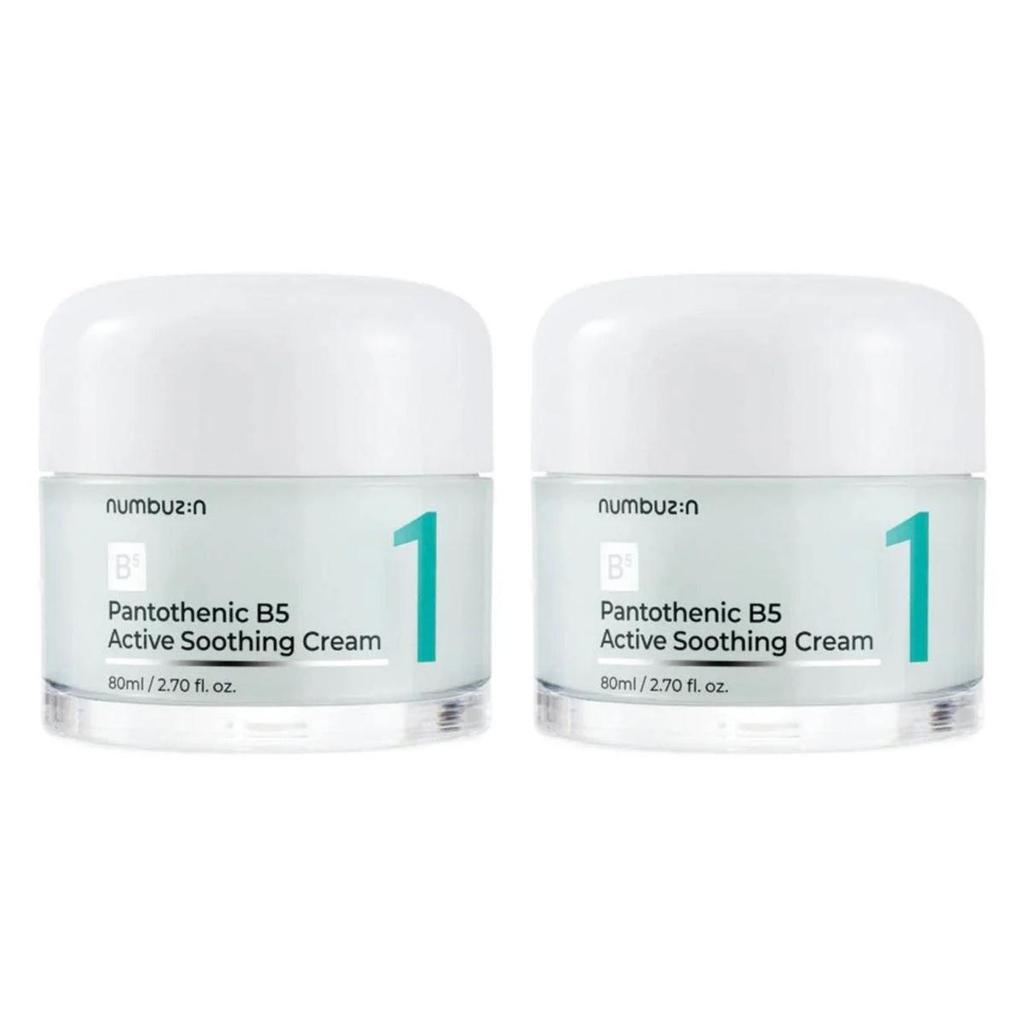 Numbuzin No. 1 Pantothenic B5 Active Soothing Cream Sebum Control Hydrator 80ml x 2 Double Set