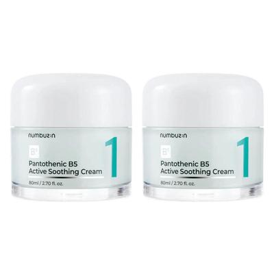 No. 1 Pantothenic B5 Active Soothing Cream Sebum Control Hydrator 80ml X 2 Double Set