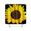 Sunflower Flowers Red Rose Shower Curtain Bath Waterproof Curtains For Living Room Luxury Set Screen Bathroom Accessories Sets