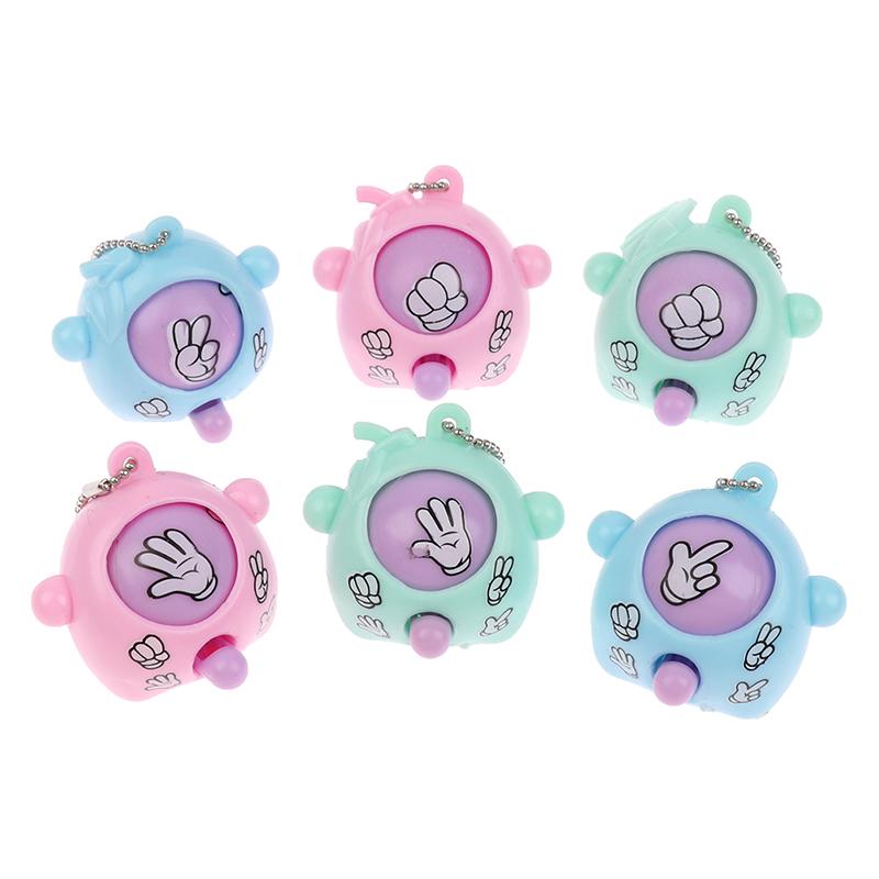 6Pcs/lot Mini Mora Device Fair Finger-guessing Game Rock Paper Scissors Play Toy