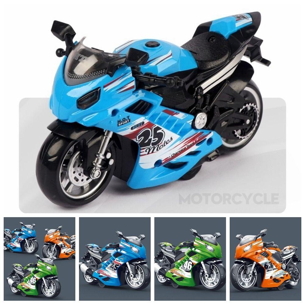 Racing Car Model Motorcycle Racing Toy Music Mini Motorcycles Music Toy  Educational