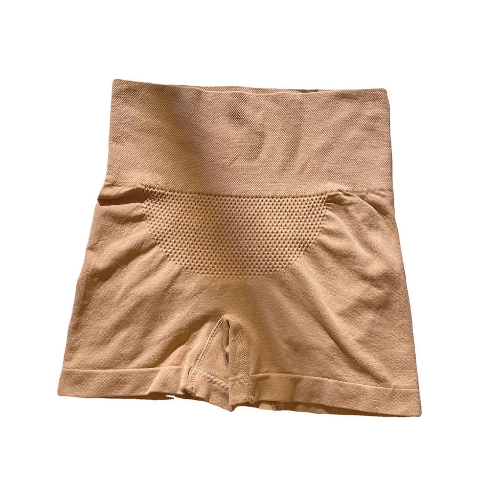 High-Waist Honeycomb Tummy-Lifting Seamless Boxer Shorts for Women