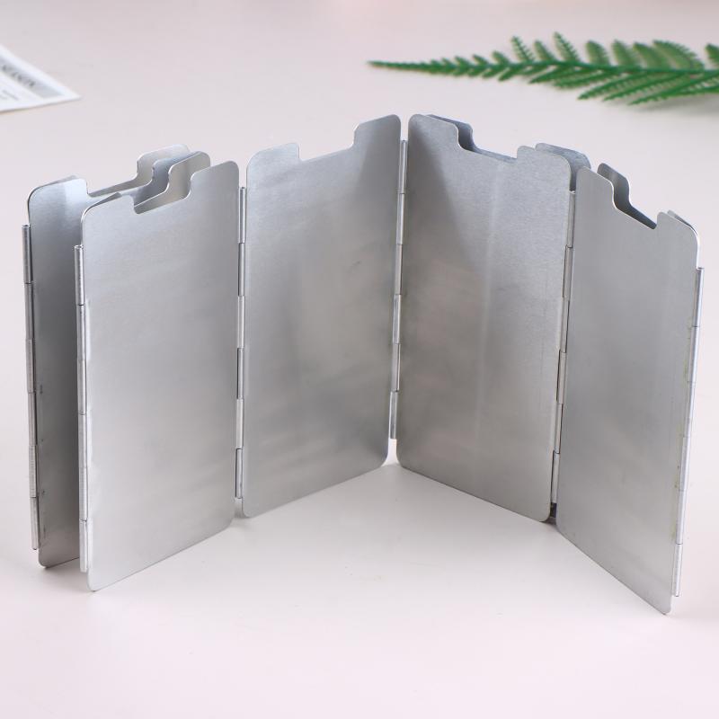 9 Plates Foldable Gas Cookers Wind Deflectors Outdoor Stove Wind Shield Camping Windscreen Stove Steel Wind Screen