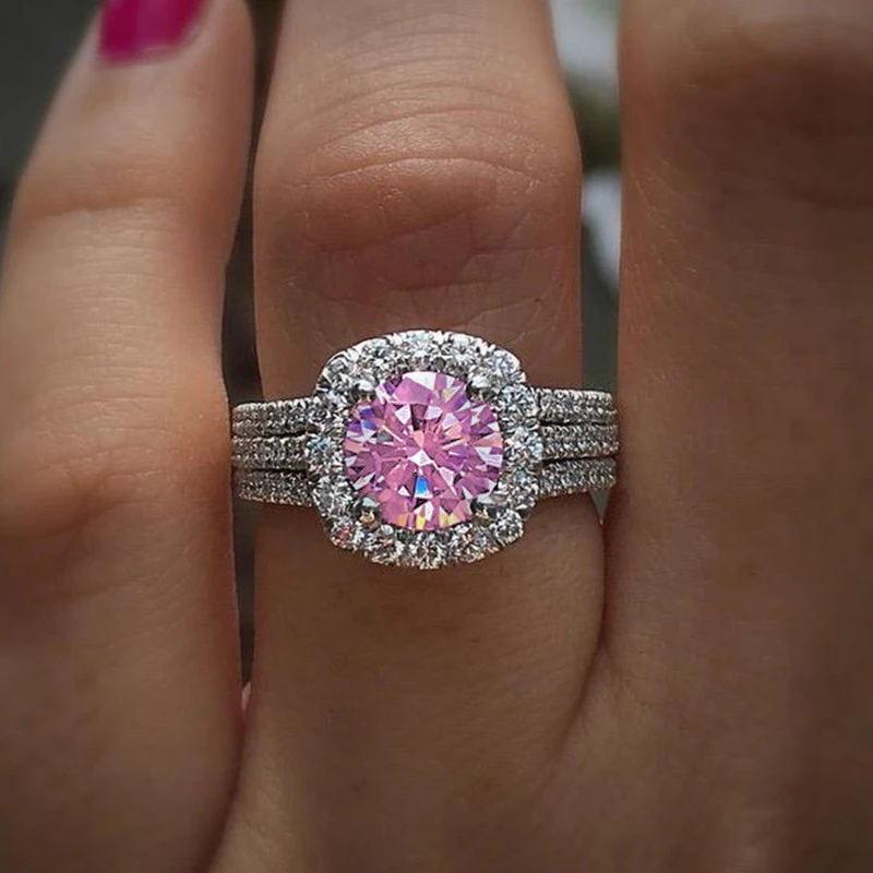 Fashionable ring, niche copper inlaid with zircon, full diamond plain band ring, versatile and sophisticated index finger ring