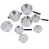 4Pcs 1:12 Dollhouse Miniature Metal Mini Pot Set Doll House Kitchen Furnitures