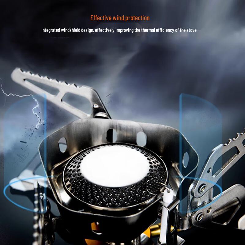 Windproof Outdoor Split Camping Gas Stove Kit