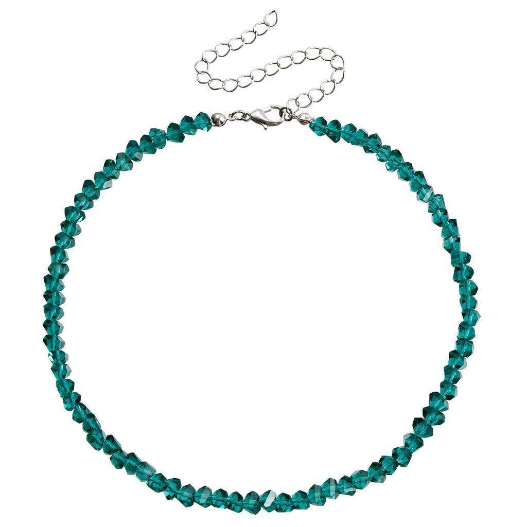 Personalized European American Style Hand Woven Beaded Crystal Clavicle Necklace For Women