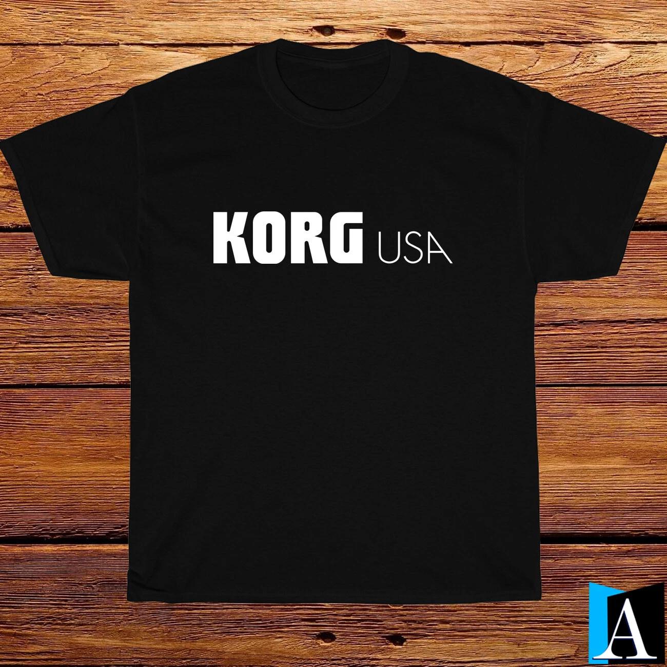 Новая футболка KORG USA Синтезатор Музыкальный логотип Черный/Белый/Серый/Темно-синий Футболка S-5XL S