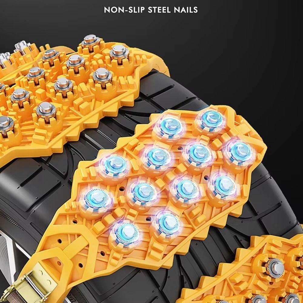 Universal Anti-skid Tire Chains Adjustable Auto Snow Wheels Belt Emergency Accessories