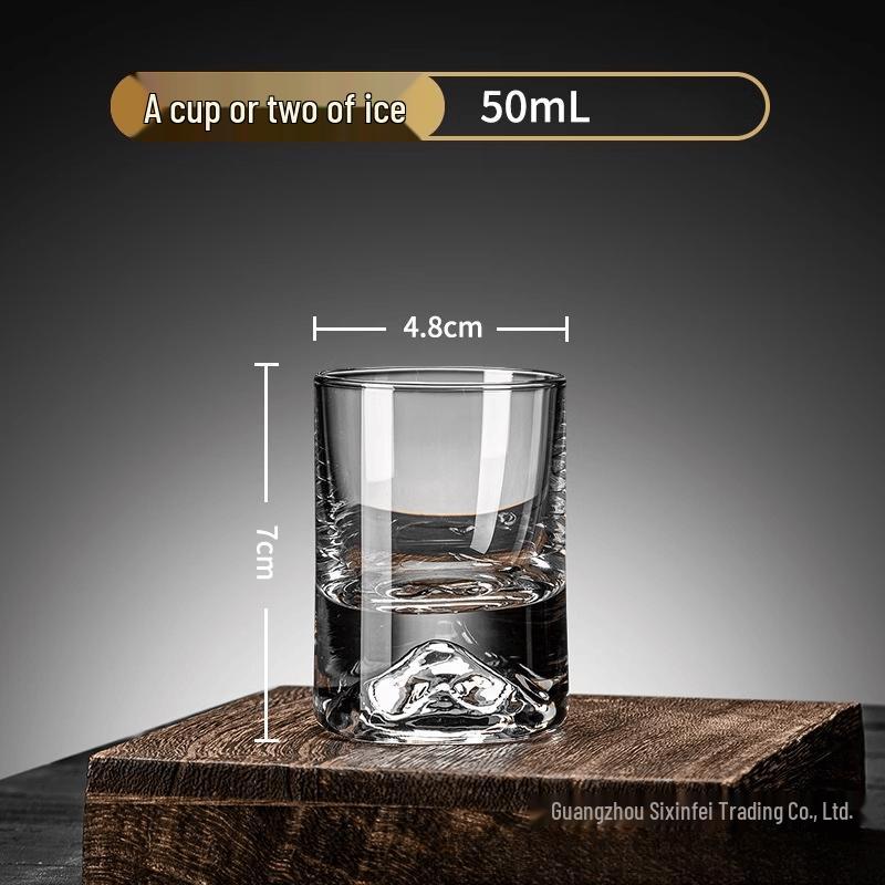 MDNG Iceberg Glass Baijiu Shot Glasses, 50ml (Set of 2)