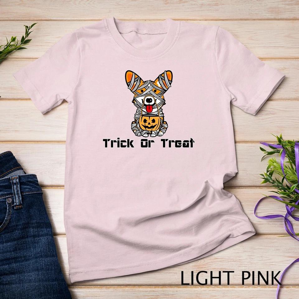 Cool Halloween Costume Welsh Corgi Mummy Dog Lover Gift T-Shirt Unisex T-shirt 7 S