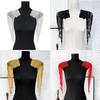 Pair Of Glittering Sequins And Beads Fringe Trim For Shoulder Embellishment Comfortable Wear In Event Craft Decoration
