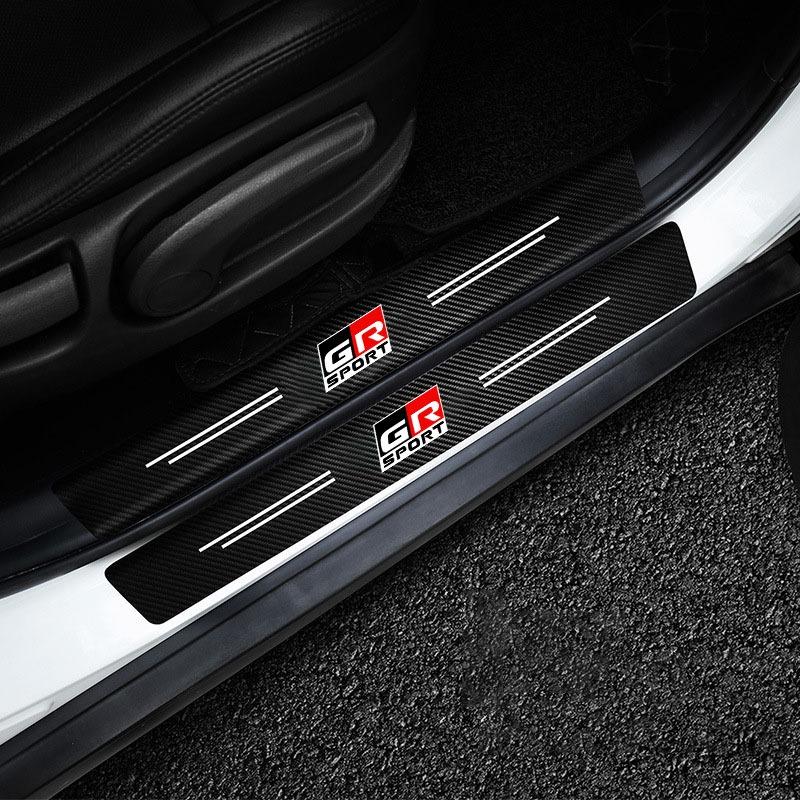 Car Door Sill Pedal Rear Bumper Protector Stickers Anti-scratch for Toyota Corolla Hilux C-HR Yaris 86 Supra Auto Accessories