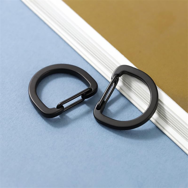 2 pieces D-ring carabiner, multi-functional carabiner, ultra-lightweight, durable key chain,