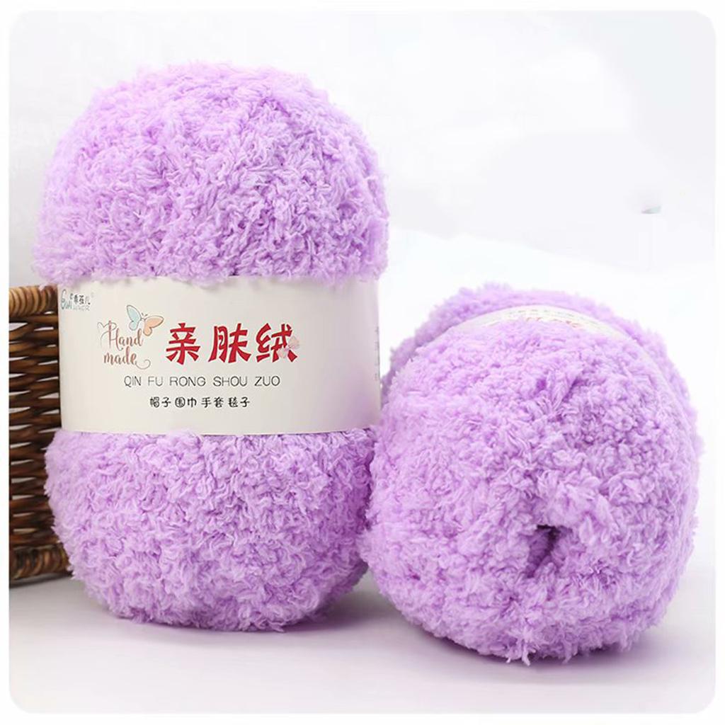 50g/PC Soft Hand Knitting Yarn Soft Thin Coral Velvet Towel Yarn For Hand Knitting Crochet Hats Socks Home Sewing Accessories