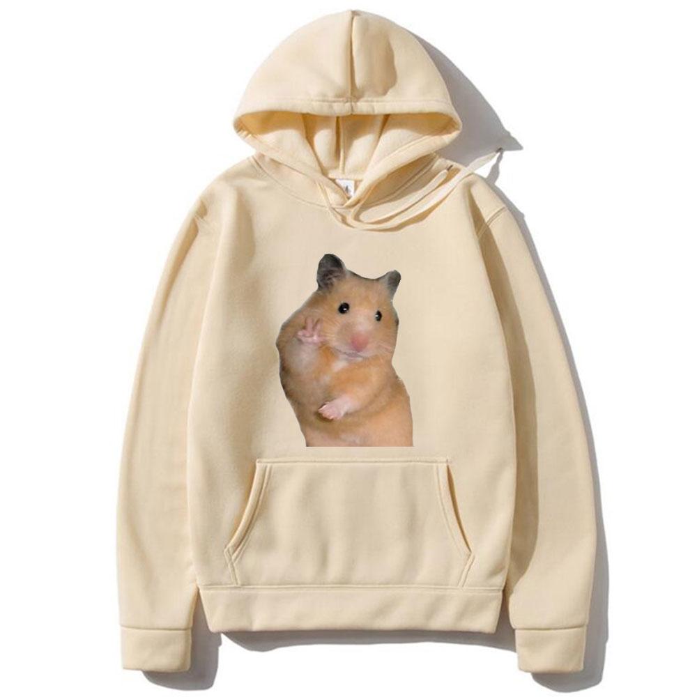 Buy Peace Hamster Meme Hoodies Unisex Funny Sweatshirt Long