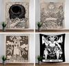 European Tarot Card Series Wall Tapestry - Decorative Polyester Landscape Hanging Cloth