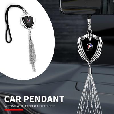 3D Metal Logo Badge Car Rear View Mirror Pendant Ornament For Century Excelle XT Envision Excelle GT Verano Envista GL8