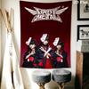 Babymetal Wall Tapestry Aesthetic Wall Hanging Printed Fabric Blanket Decorative Tapestries for Bedroom Living Room Home Decor