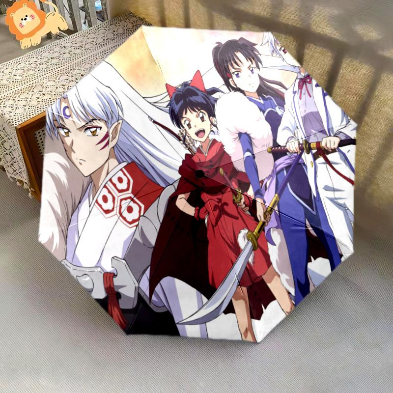 Inuyasha Automatic Umbrella - Suitable Travel Outdoor Portable Umbrella Birthday Gift Daily Essentials
