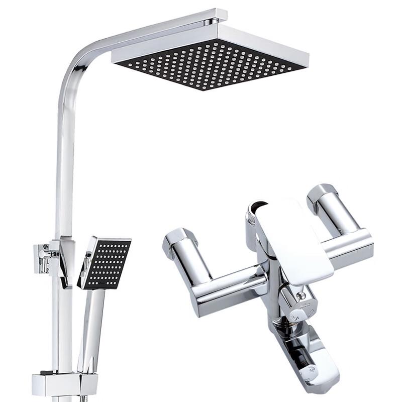 TLXT Square Adjustable 3-Function Shower Set