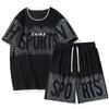 2025 Men's Plus Size Short Sleeve Sports Set: Stylish & Casual Summer Shorts