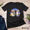 Schuhschnabel Storch Vintage Sonnenuntergang Großer Vogel Liebhaber Premium T-Shirt
