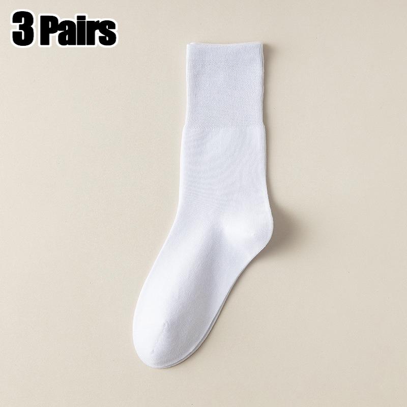 

3/6/9 пар женских носков Свободные весенне-летние носки Однотонные носки с плоской подошвой Повседневные носки средней длины Эластичные дышащие спортивные носки One Size