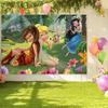 Peter Pan Tinker Bell Birthday Party Decoration Cake Topper Balloon Princess Forest Elf Background Banner Boy Girl Gifts